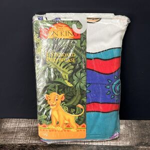 VINTAGE DISNEY THE LION KING 1 STANDARD PILLOWCASE COLORFUL SEALED